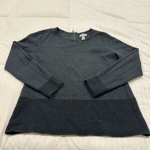 Kenar women’s Charcoal Crewneck Sweater size large wool blend